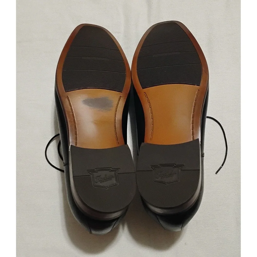 Florsheim Postino Mens Black Leather Chiseled Cap Toe Oxford Dress Shoes Size 13